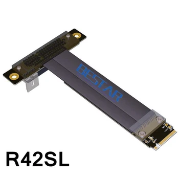 Stove PCIe PCI-E x4 M. 2 NGFF NVMe Klavišą klavišą M-M Riser Card PCI-Express 4x Gen3.0 32G/bps Extender Juostelės Kabelis 1ft 2ft 3ft
