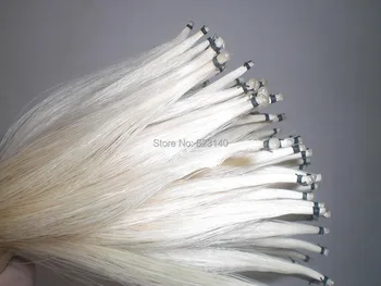 6 Posmų aukščiausios Kokybės Sibiro Baltas Eržilas lankas plaukų 31 cm, 5.5 gramų kiekvieno henkas