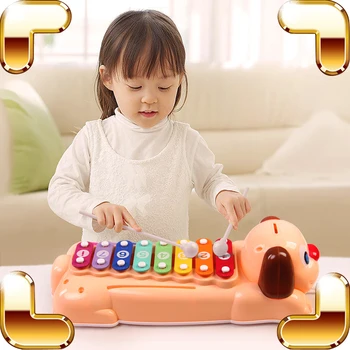 Naujas Atvykimo Dovana Kūdikio Žaislas Pianinas Muzikos Instrumentas, 8 Raktai Lengva Žaisti Žaidimą Švietimo Žaislai, Muzikos Mokymo Priemonė Vaikams Apšviesti Žaislas