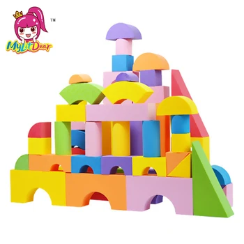 MylitDear EVA Saugų Vaikų Kūrimo Bloką Putų Statybos Minkštas Plytų Žaislas, Vaikas Zip Atveju 42 vnt Vaikai Žvalgybos Naudotis