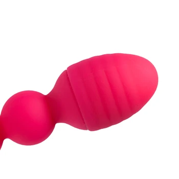 G-spot Anal Beads USB Charge Butt Plug Silicone Anal Vibrator Butt Plug Male Prostate Massager Adult Anal Sex Toys For Men Women