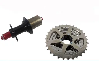 Kelių MTB kalnų dviračių nuoma, dviračių laisva 11-32 dantų kasetės stabdžių varantys 9-speed smagratis sidabro CZF011
