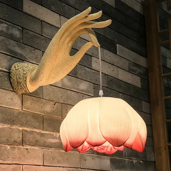 Naujas Kinijos stiliaus valgomasis, miegamasis, naktiniai staleliai, lempa sienos lempos sienos lempos apdaila Art Hall Hotel