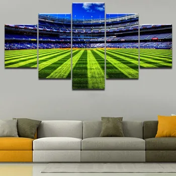 Modern Wall Art Paintings HD Printed Canvas Home Decorative Modular Framework 5 Pieces Stadium Picture Landscape Poster Artwork