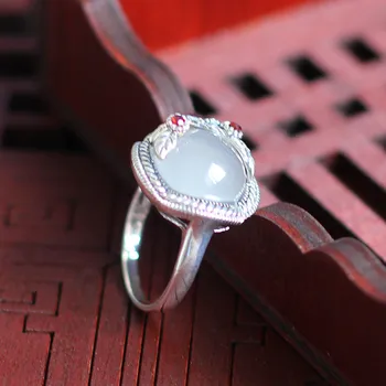 Charakterį sidabro viso tinklo pardavimo mažomis pardavimo ponios folk stiliaus žiedas