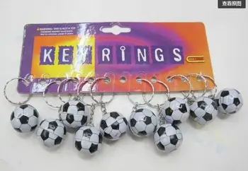 400pcs Futbolo krepšys Pakabukas futbolo kamuolys keychain mažų Ornamentais key chain sporto reklama gerbėjai suvenyrai, raktų žiedas dovanos