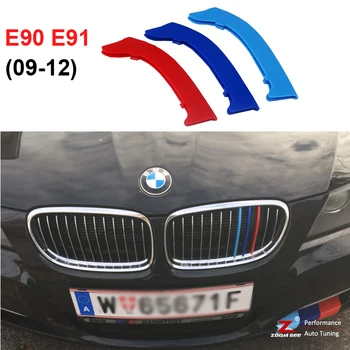 3D M Automobilio Priekinės Grotelės, Juostelės Sporto Grotelių Apdaila Bžūp Apima Veiklos Lipdukai 2005-2012 m. - BMW 3 serija E90 E91