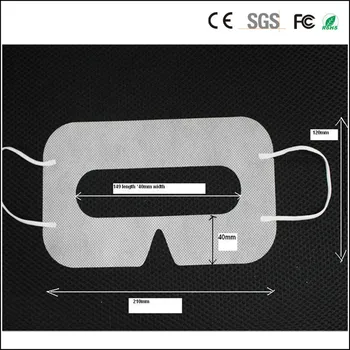 Linhuipad Didmeninė 500pack Apsaugos Higienos Akių Kaukė Balti Vienkartiniai Eyemask Neaustinių VR kaukė padas 3D VR Akiniai