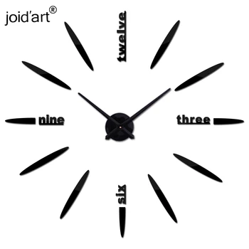 Viršų mados naujas, Modernus laikrodis žiūrėti Sienų Lipdukai laikrodžiai reloj de sumalti namų puošybai horloge Adata Kvarco sieniniai laikrodžiai