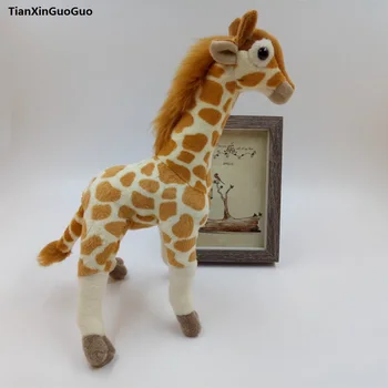 Apie 28cm mielas pliušinis žaislas žirafa minkšta lėlė baby žaislas gimtadienio dovana s0320