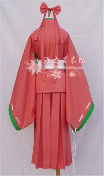 NAUJAS Mirai Nikki Derinys Kasugano Cosplay Kostiumų Rožinės spalvos Kimono, Pilnas Komplektas Vienodos suknelė, sijonas anime drabužiai