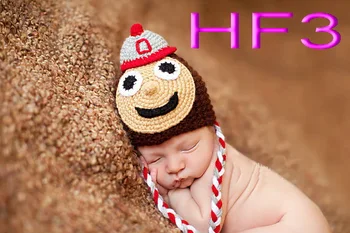 Nemokamas pristatymas, Nėrimo Vaikų animacinių filmų skrybėlę ,kūdikių Fotografija prop medvilnė