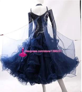 Standartinių Sportinių Šokių Suknelės Motinos Aukštos Kokybės Užsakymą Konkurencijos Flamenko Valsas Pramoginių Šokių Suknelė Moterims