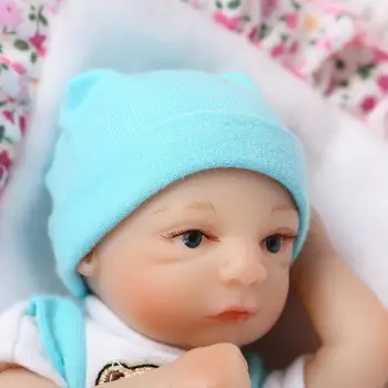 8 colių Mini Palmių vaikelis gyvas Lėlės Kūdikių dvyniai mielas 20 cm Silikono Vinilo boneca atgimsta Lėlės, žaislai mergaitėms Brinquedos