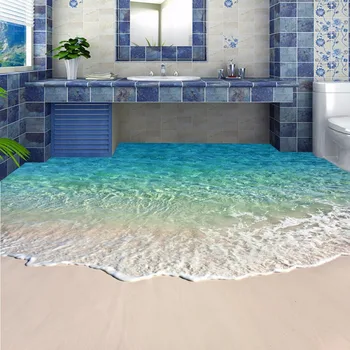 Nemokamas Pristatymas 3D naršyti jūros vandens paplūdimys, shell jūros žvaigždė gyvenamasis kambarys vonios kambarys biuro apdailos grindys, tapetai, freskos