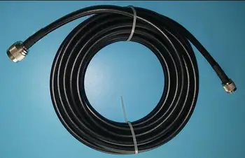 10m antena kabelis N-Male prie TNC-Male jungtis su ilgiklis 10m Juodas 10M kabelis nemokamas pristatymas