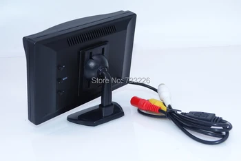 Naujas atvykimo 5 Colių Spalvotas TFT LCD galinio vaizdo Veidrodis Monitorius 2 Video Įvesties PAL, NTSC, Su Neperšlampama Automobilių Naktinio Matymo Kamera