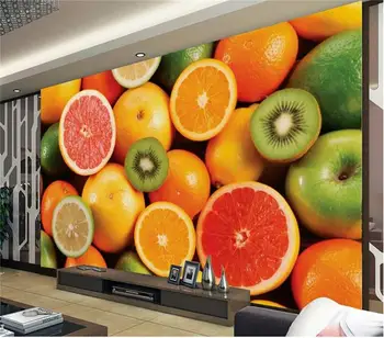 3d tapetai, foto tapetai pasirinktinis dydis freskos kambarį šviežių vaisių, apelsinų tapybos sofa-lova, TV foną už sienos 3d