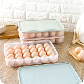 24 Tinklelis Kiaušinių Laikymo Dėžutė Maisto Konteineryje Organizatorius Patogus Saugojimo Dėžės, Patvarus Daugiafunkcinis Crisper Virtuvės Produktai