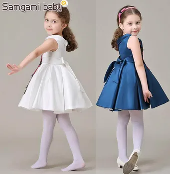SAMGAMI KŪDIKIŲ Vasaros Mergaitės Suknelė Dizaineris Prekės Vaikams Naujų Vaikų Drabužių Gėlių Princesė Vestuves Vaikų Ristmas Mergina