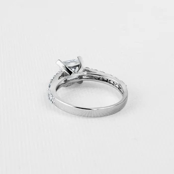 AINUOSHI Prabanga 925 Sterlingas Sidabro Žiedai AAA+ Kubinių Zirconia Sužadėtuvių Žiedai Moterų Vestuvių Žiedai 4 Prongs Brithday Papuošalai