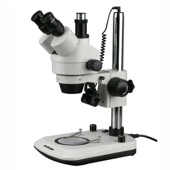 Trinokulinis Stereo, Zoom Mikroskopu--AmScope Naujas Prekes 7X-45X Dual Šviečia 6W LED Trinokulinis Stereo, Zoom Mikroskopą