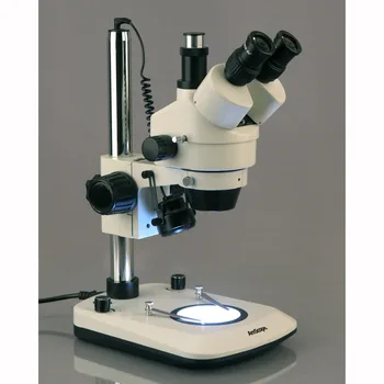 Trinokulinis Stereo, Zoom Mikroskopu--AmScope Naujas Prekes 7X-45X Dual Šviečia 6W LED Trinokulinis Stereo, Zoom Mikroskopą