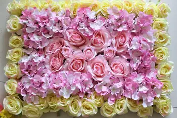 SPR Nemokamas Pristatymas 60*40cm 10vnt/daug sumaišykite spalvos Dirbtinio šilko rožė gėlių sienos vestuvių fone, vejos/ramstis rinkos apdaila