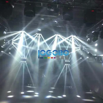 Kinijos Elektronikos Rinkos 8x10W Profesinės DMX512 Voras Šviesos LED Etape Teatro Garso Aktyvus MovingHead Strobe Šalis, Matyti, Lempos