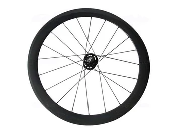 Aukštos klasės Fixie dviračių dalys anglies kelio dviračių ratų 25mm plotis 50mm gylis apskritai visas anglies vienas greitis dviračiu aširačiai