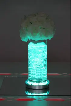 Belaidis nuotolinio valdymo Vestuvių Led Puošmena LED Šviesos pagrindas Žvakė, Lempa Floralytes Gėlių, Šviesos, Vestuves Apdaila