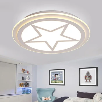 Vaikų kambario lubų lempos berniukas kambario lempos šilta asmenybė žvaigždžių LED akių miegamasis lempos