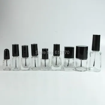 30pcs 2ml,3ml,4ml,5ml,7ml,10ml,12ml Nail polish bottle,Clear Nail Oil bottle,Empty Glass DIY Cosmetic Packing container