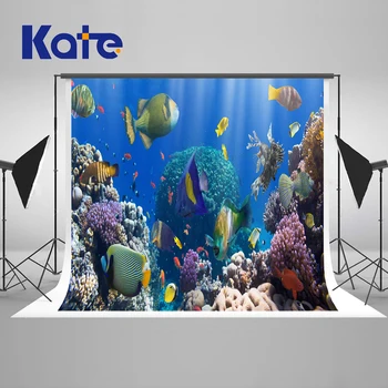 Kate (220x150cm)Undinė Fonas Fotografijai Žuvų, Koralų Photo Booth Fone Vandenyno Plaunamas Fonas-For-Photo-Studio