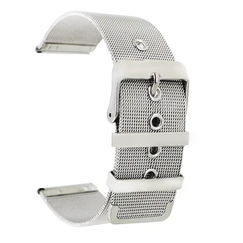 22mm Milano Nerūdijančio Plieno Žiūrėti Juostos LG G Watch W100 / R W110 / gerų manierų W150 Metalo Dirželis Riešo Diržu Apyrankė Juoda