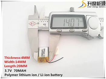 10vnt [SD], 3,7 V,70mAH,[401420] Polimeras ličio jonų / Li-ion baterija ŽAISLŲ,CENTRINIS BANKAS,GPS,mp3,mp4,mobilųjį telefoną,garsiakalbis