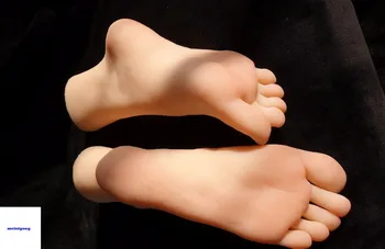 Atvykimo silikoninis realistinis dydžio manekenas manikin pora moterų pėdų modelį ,silikono kojų, pėdų fetišas pirštai nukreipta koja