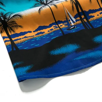 Havajų iki 2017 m. Vasaros Naują Vyrams trumpomis Rankovėmis Atsitiktinis Marškinėliai vyriški Paplūdimio Havajų Marškinėliai Vyrams Gėlių, Drabužių Azija Dydis 5XL ST30
