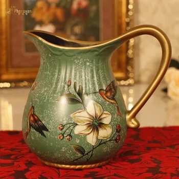Stilius senovės vaza gėlių gėlių American Pastoral retro Dekoro stiliaus apdaila amatų Namų Apdailą