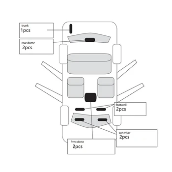 Shinman 9x canbus Klaidų Interjero LED Šviesos Paketas Rinkinys, skirtas VW Jetta MK5 sedan2005-2010 m. automobilių reikmenys skaityti priešrūkiniai žibintai