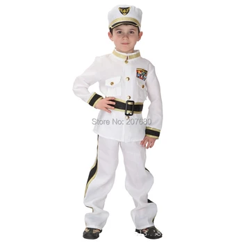 Vaikai Berniukai Karinio Jūrų Laivyno Jūreivis Bamblys Pasaulio Knygos Dieną Mokyklos Fancy Dress Kostiumai