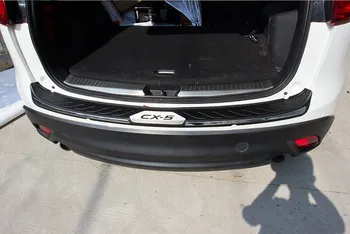 Nemokamas pristatymas Mazda CX-5 2013- Nerūdijančio Plieno Vidinis Galinio Buferio Raštas bagažo skyriaus Slenksčio Apdailos reikmenys