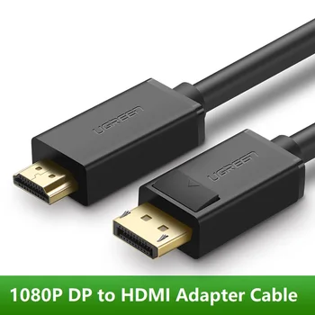 DP HDMI Kabelis Displayport į HDMI Adapteris Keitiklis M/M, Vaizdo Garso Kabelis, HDTV Projektorius, Nešiojamas 4K*2K 1080P