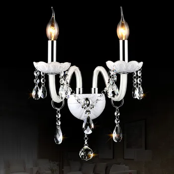 Sienos žiburiai, namų patalpų apšvietimas vonios spintelė Papuošti naktiniai staleliai, lempa arandelas para parede Modernios Led Kristalų sienos lempos