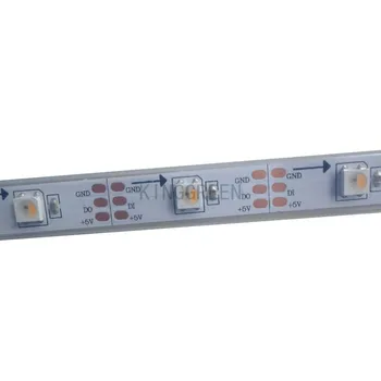 5mX Adresuojamo SK6812 RGBW led juostelės DC5V įvesties 30/60/72/144LEDs/m, 5050 RGBW LED lustas su integracijos SK6812IC nemokamas pristatymas