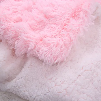 Super Soft Long Shaggy Fuzzy Fur Faux Fur Warm Elegant Cozy With Fluffy Sherpa Throw Blanket