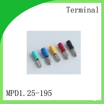 Žalvario 1000 VNT MPD1.25-195 šaltojo spaudimo terminalo Šaltojo paspauskite tipo pre-izoliuoti terminalo izoliacija kulka
