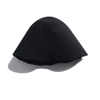 [EAM] 2018 naują pavasario kieta spalva juoda fishmen skrybėlę, moteris visas rungtynes, mados banga