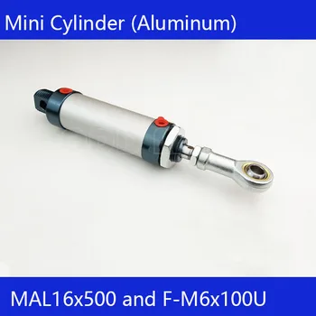 MAL16*500 Lazdele Vieno Dvigubo Veiksmų Pneumatinių Cilindrų ,Aliuminio lydinio mini cilindrų Nemokamas pristatymas