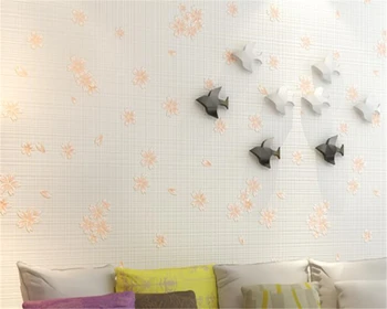Beibehang tapetų sienos, 3 d Šiltas gėlių tapetai Miegamajame, gyvenamasis kambarys pilnas 3d tapetai papel tapiz papel de parede